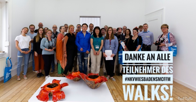 Gruppenfoto Social Media Walk #nkvwiesbadensmcffm | Foto: Paul Dylla